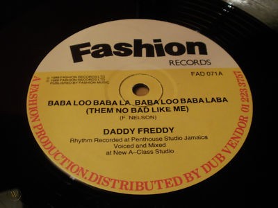 That same year Daddy Freddy released this absurd slice of microphone gymnastics on London's greatest reggae/dancehall label Fashion Records 