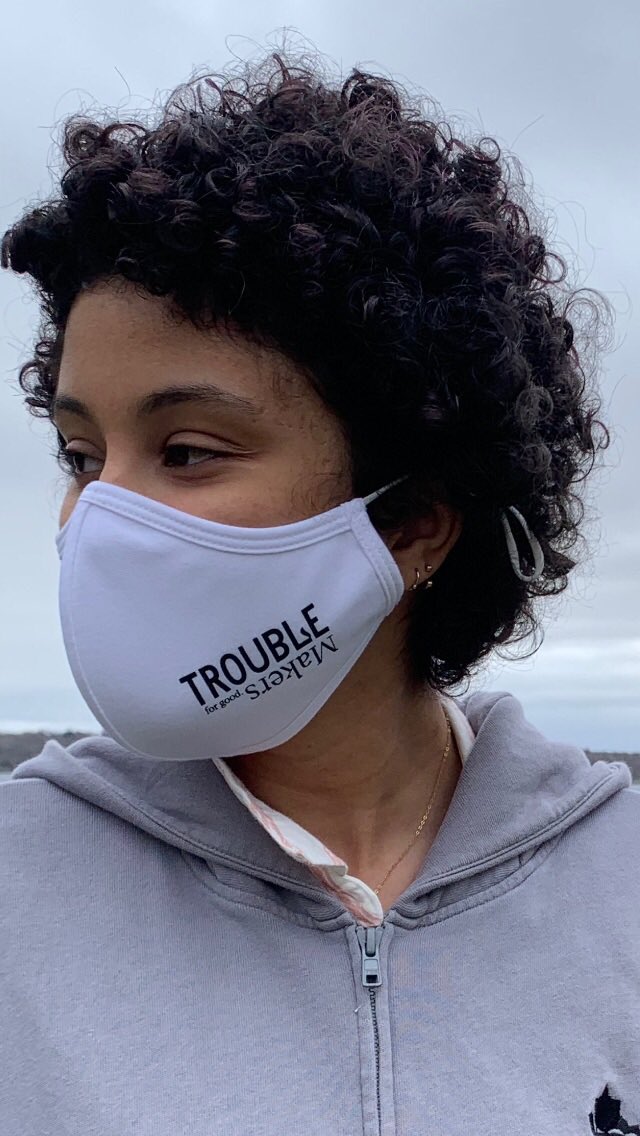 Breath easy knowing 💯 of proceeds from all our products go directly to orgs that promote equity @GirlTrek @IHTRT01 @GiftCardBank #troublemakersforgood