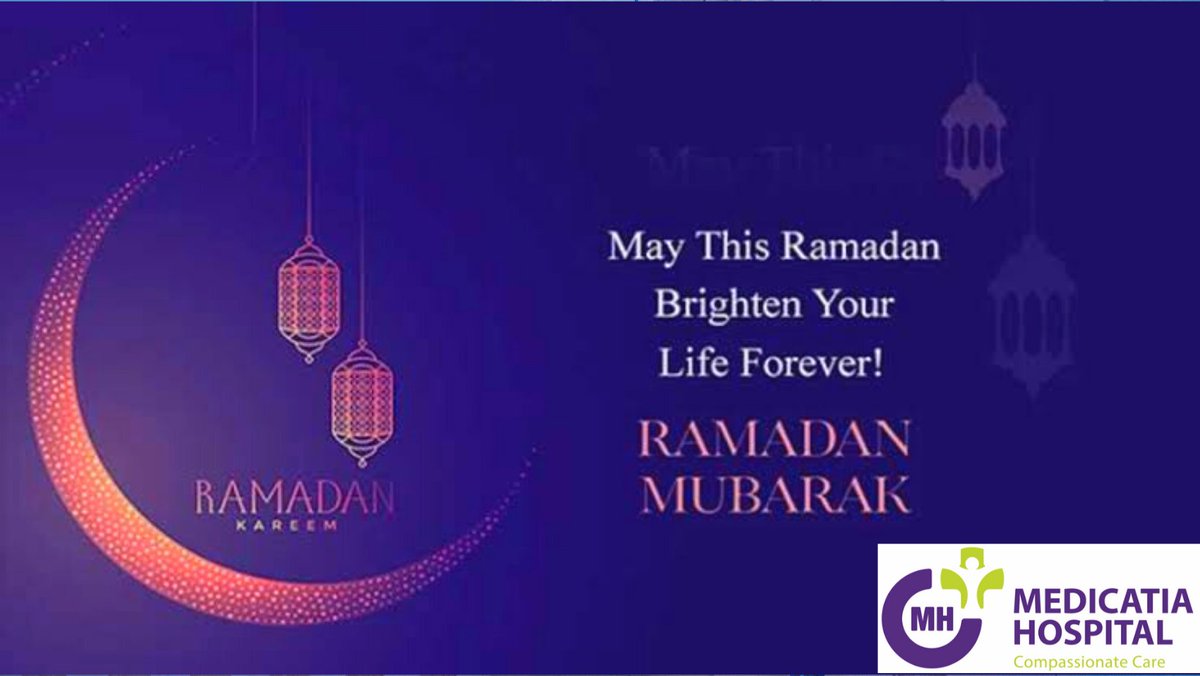 Let the spirit of Ramadan remain in your hearts and light up your souls from within.

From Medicatia Hospital, have a blessed Ramadan Kareem.