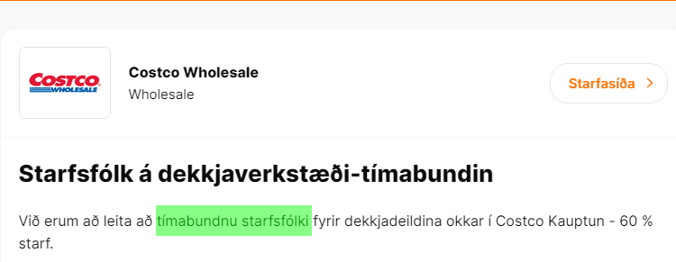 Er alltof mikið að gera? Kemstu ekki yfir allt á verkefnalistanum? Þá er Costco með rétta starfið fyrir þig!