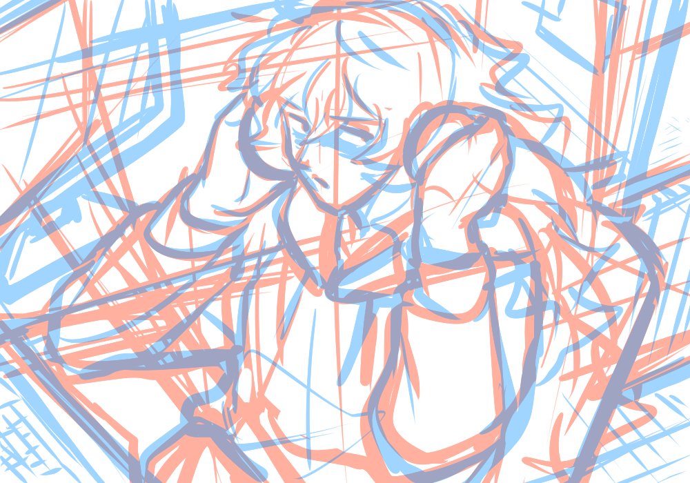 なんかパッとしないしポーズも映えない 右の一枚目 と悩んでたらはちゃめちゃに絵 めんたすのイラスト