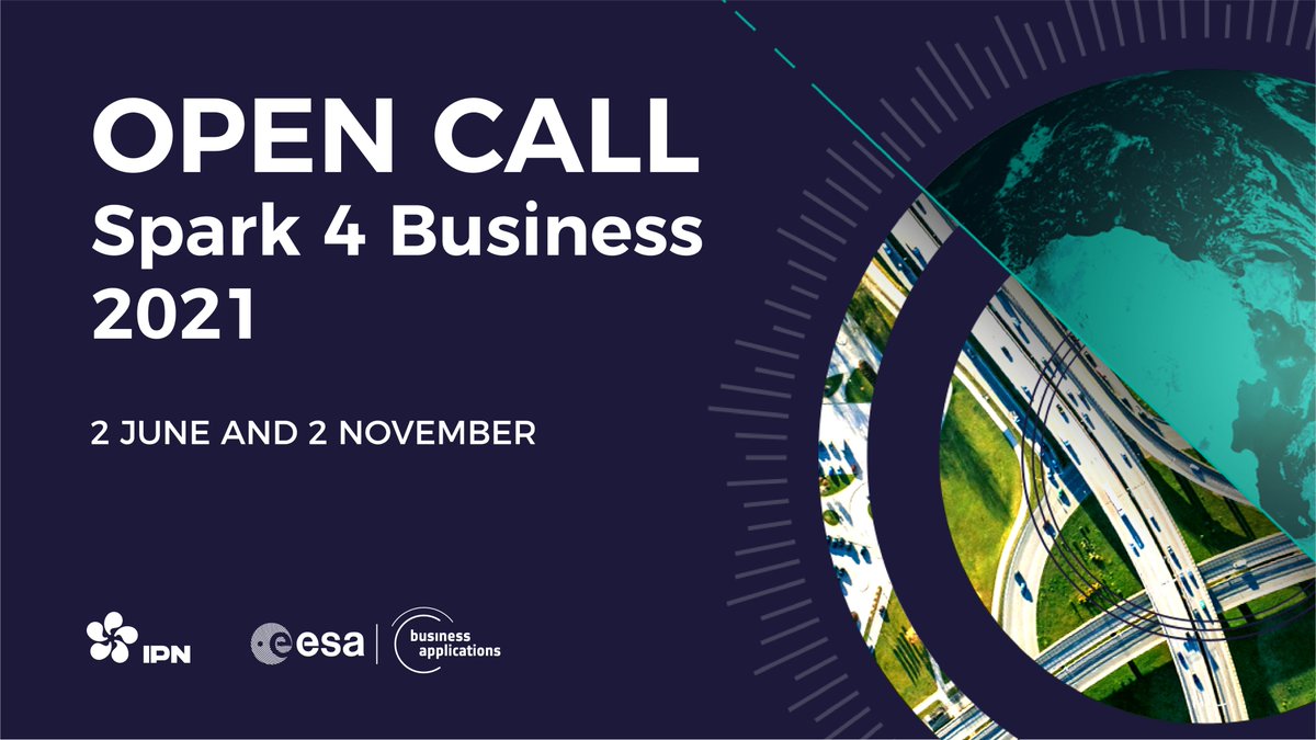 ESAPTcentre's tweet photo. 🛰🚀SPARK 4 Business open call is launched!🛰🚀
Do you have a business idea based on #SatData or #SpaceTech? We will support it up to 💰25k €! Deadlines for submissions in 2021: 🗓2nd June and 🗓2nd November. More information at https://t.co/b6S7E7KwMx.
#EarthObservation #GNSS https://t.co/gBNOrze3eD