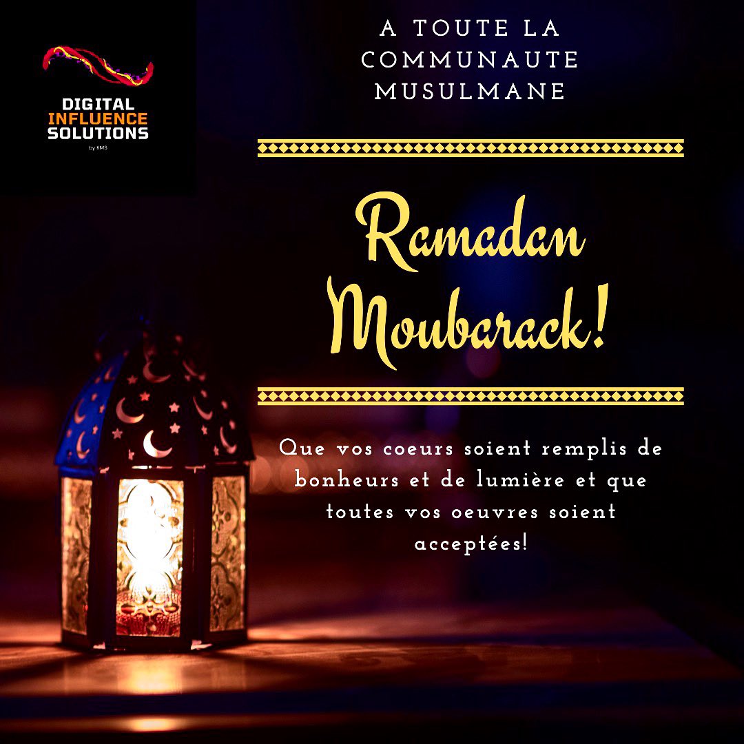 « O les croyants! On vous a prescrit aS-Siyâm comme on l'a prescrit à ceux d'avant vous, ainsi atteindrez-vous la piété»
#KMSDIS vous souhaite un excellent mois de Ramadan. Qu’il soit le meilleur que vous ayez vécu en termes d’accomplissements dans le sentier d’Allah. #Ramadan