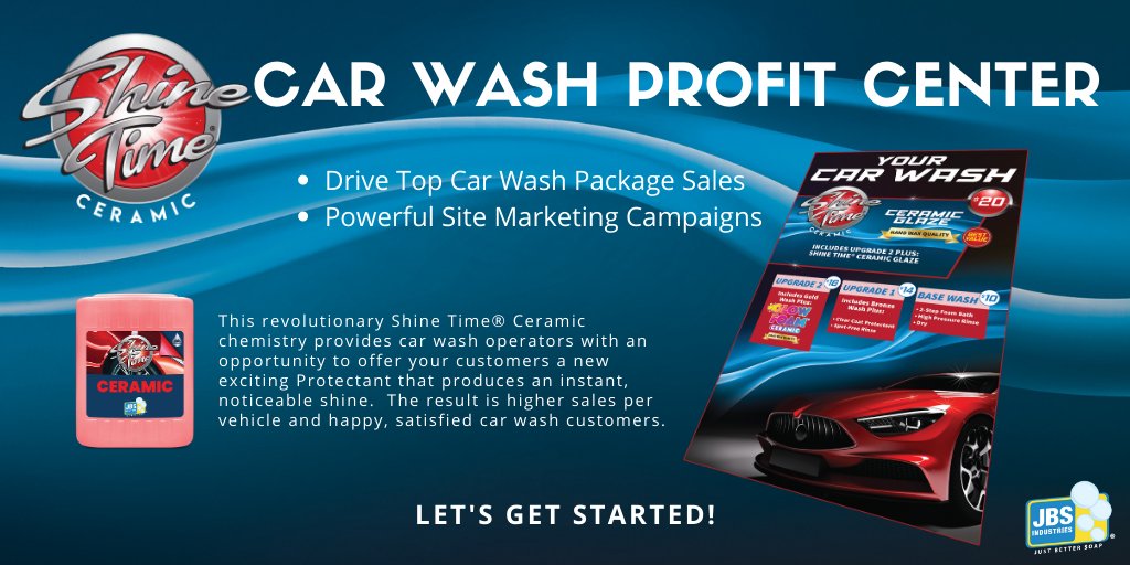 JBSIndustries's tweet photo. Great chemistry meets powerful marketing to create a winning profit center! Try Shine Time today! https://t.co/lLjxo4Uoxr