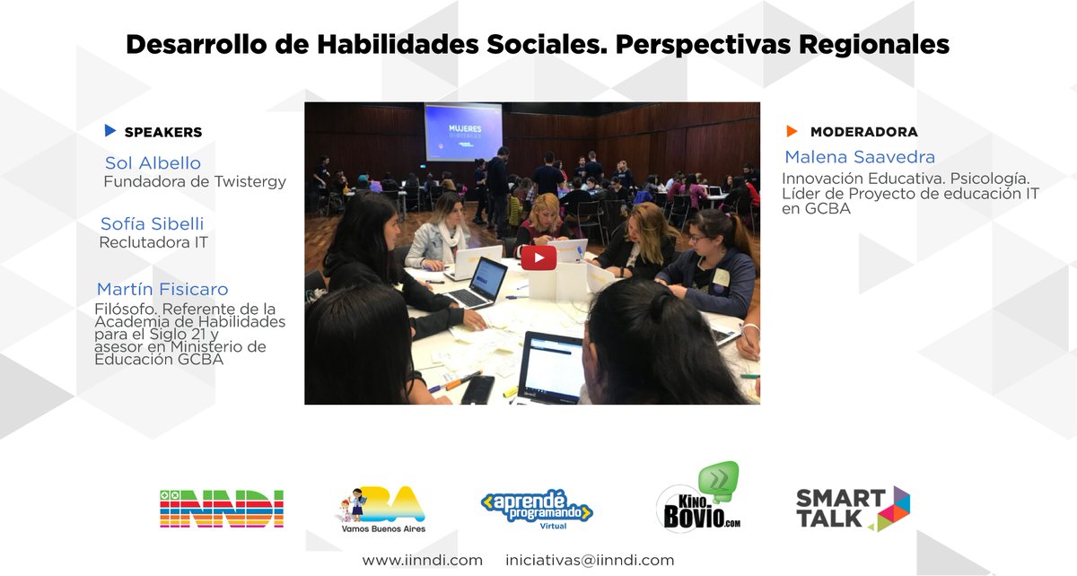 Smart_LiveTalks's tweet image. Conocé más sobre la Academia de Habilidades del Ministerio de Educación GCBA.  Herramientas y espacios de entrenamiento para las habilidades no sólo del futuro, sino del presente.

Ingresá en smart-talk.app/panel-desaroll… 💻📲