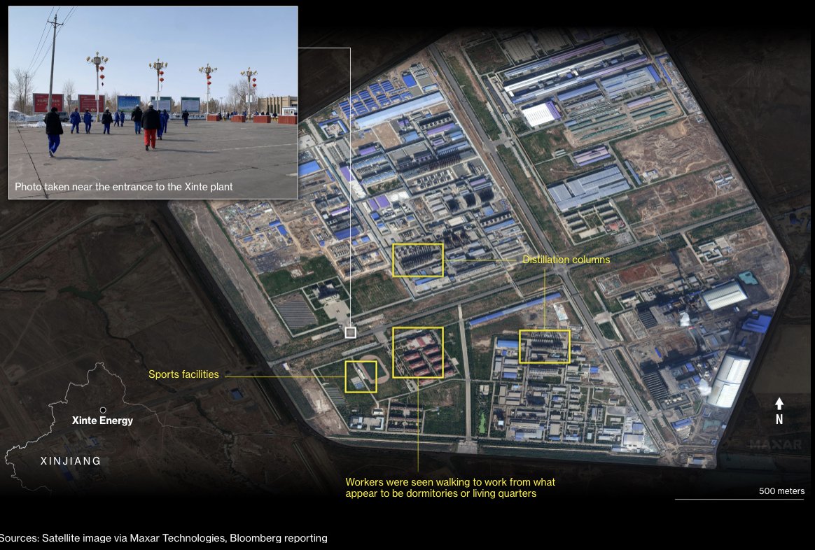 Even with outside researchers and  @climate reporters door-knocking at factories, the truth is clear: China doesn& #39;t want the world to see how polysilicon is made. The solar surge that& #39;s one of the best hopes against warming remains cloaked in secrecy.  https://www.bloomberg.com/graphics/...