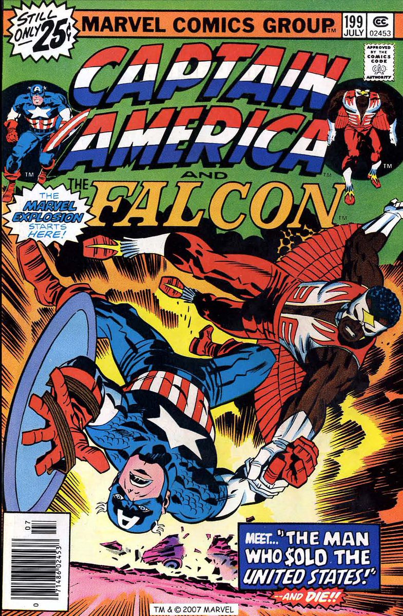 [Jack Kirby Today] 45 years ago, on April 13th, 1976, Jack Kirby's Captain America #199 hit the newsstands! Take a look at the original art with Frank Giacoia inks and a photocopy of Kirby's pencils of the eye-popping cover from our Digital Archive! (Hey! JKT is 1 yr old!)