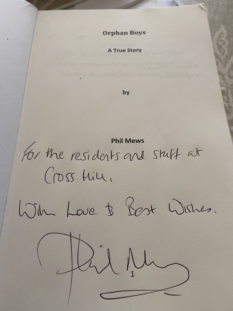 PhilMews's tweet photo. Found this wee gem in my local charity shop this morning. A rare first edition of my book with my brother &amp; I on the cover. I’m donating it to my local nursing home for their library. #OrphanBoys https://t.co/EpmQWLTc1A