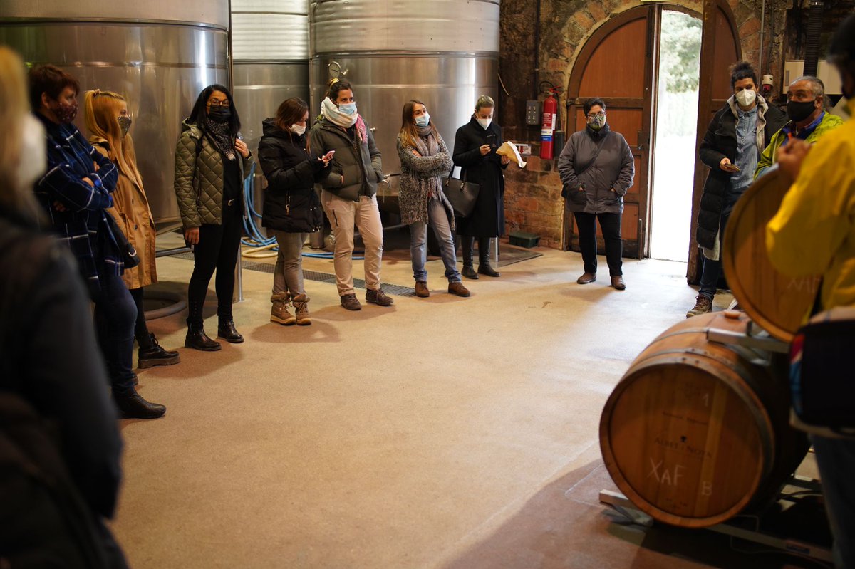 Els alumnes del curs subvencionat de #Sommelier d' <a href="/enoturismEDU/">Escola Enoturisme Catalunya</a> han visitat <a href="/AlbetiNoya/">Albet i Noya</a>.
Degustació de vins, gestió de cellers en restauració o servei especialitzat de vins, són alguns dels àmbits pràctics que els alumnes experimenten.

👨🏻‍🏫 <a href="/EricEnguita/">Eric Enguita Albet</a> 🌐 escolaenoturisme.cat