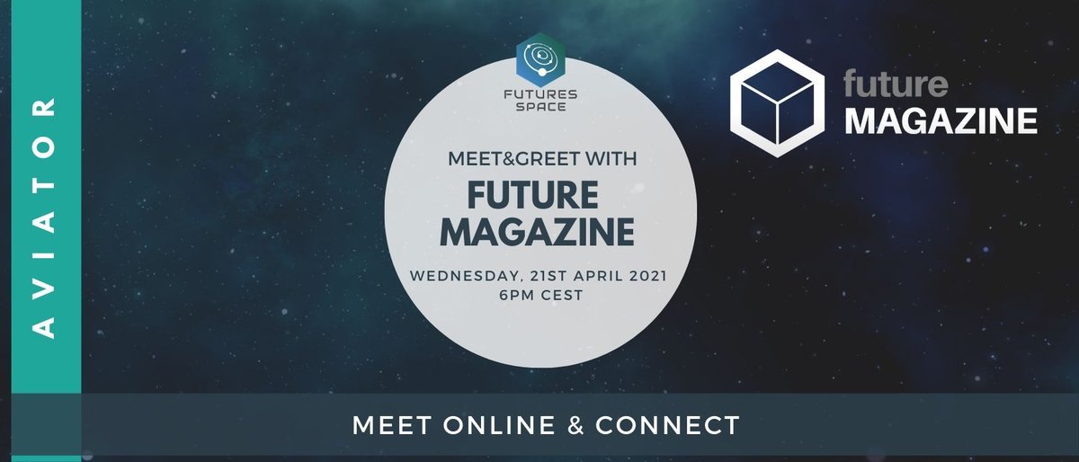 futuresspace's tweet photo. Join us next week for our Meet and Greet with the Future Magazine - meet our global partner Future Magazine and pitch your ideas for the next edition and get to know the publisher. RSVP here for free: https://t.co/1iiS166FmU #future #futuremagazine #meetandgreet https://t.co/geFWoZrvmJ