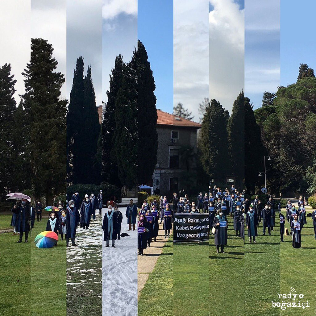 Boğaziçi Direnişi 100. gününde! Kayyumlar gidecek biz kalacağız.

#Boğaziçi100GündürDireniyor 
#KabulEtmiyoruzVazgeçmiyoruz 
#BundanSonrasıHepimizde