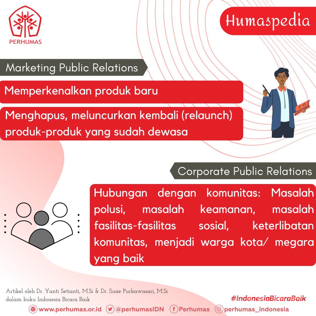 PerhumasIDN's tweet photo. Hai, Sobat Humas π
Humaspedia minggu ini mengajak kamu untuk memahami ruang lingkup pekerjaan Marketing Public Relations dan Corporate Public Relations.
Yuk simak informasinya π
#PERHUMAS #Humaspedia #Marketing #Corporate #PublicRelations #IndonesiaBicaraBaik https://t.co/4B1PJhwIOq