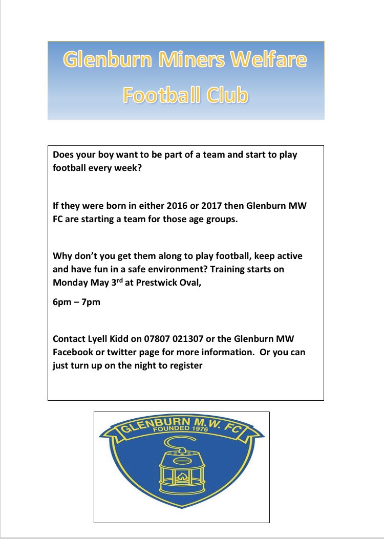 GlenburnMWAFC's tweet photo. https://t.co/08g2ktzcIX
