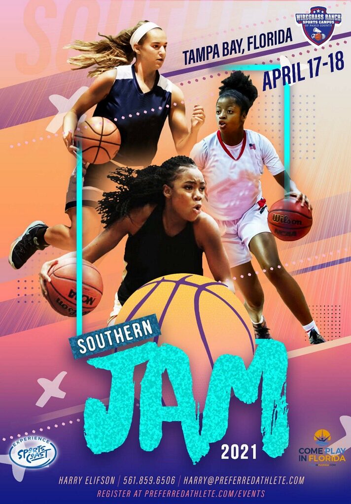Southern Jam is SOLD OUT!! Excited for all the teams, club coaches and parents attending this weekend. ⁦<a href="/FLSportsCoast/">Florida's Sports Coast</a>⁩ ⁦<a href="/WRSportsCampus/">Wiregrass Ranch Sports Campus of Pasco County</a>⁩ ⁦<a href="/PASSCoordinator/">Scott Reed</a>⁩ ⁦<a href="/coachljp/">laurie pacholke</a>⁩ ⁦<a href="/CoachElifson/">Harry Elifson</a>⁩ ⁦<a href="/futurestarswbb/">Future Stars USA</a>⁩
