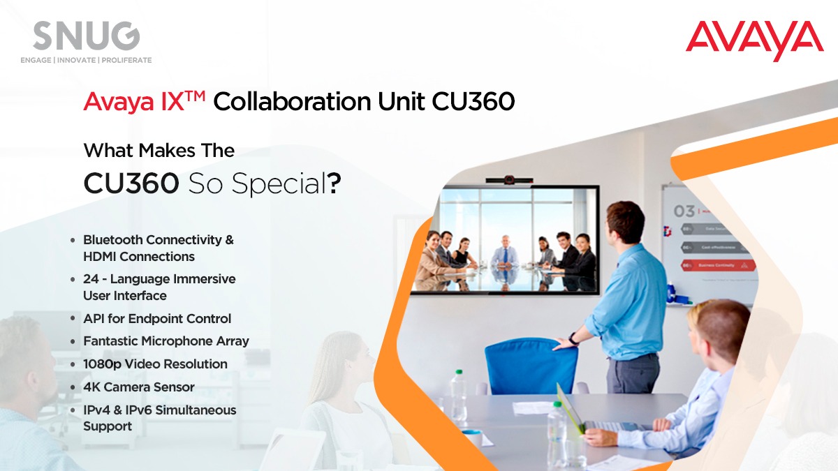 #Avaya #CU360 is an all-round solution that takes #collaboration to the next level. #ExperienceAvaya #AI #Technology #SnugTech