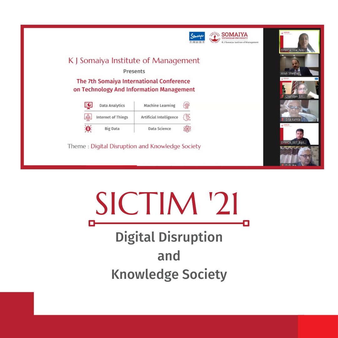 kjsimofficial's tweet photo. The seventh Somaiya International Conference on Technology and Information Management (SICTIM '21) was organized by the Department of Data Science and Technology and Centre of Excellence at K J Somaiya Institute of Management.
#MBA #MBAatSomaiya #MCA #SICTIM #Conference https://t.co/M4dOwrtiw1