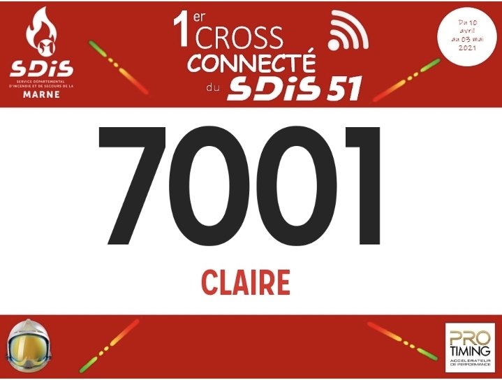 Vrt_Claire's tweet photo. #CourseVirtuelle #Sport @SDIS51 Bien reçu le dossard pour les 10 kms ! 🏃‍♀️ https://t.co/XdnsBldE8y