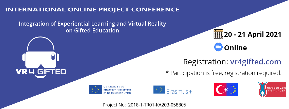 VR4Gifted's tweet photo. 📣📣📣 You are invited to the International Online Project Conference of the VR4Gifted project, which will be held on April 20-21! 🥳
*Participation is free, registration is required.*

@ulusalajans @EUErasmusPlus #VR4Gifted #gifted #VirtualReality https://t.co/stDXSdWhuF