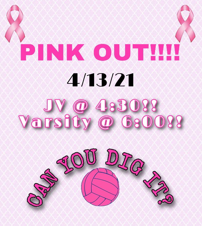 northsalemvb's tweet photo. PINK OUT @DigPink @SideOutFndn https://t.co/HjMWFaUFdY