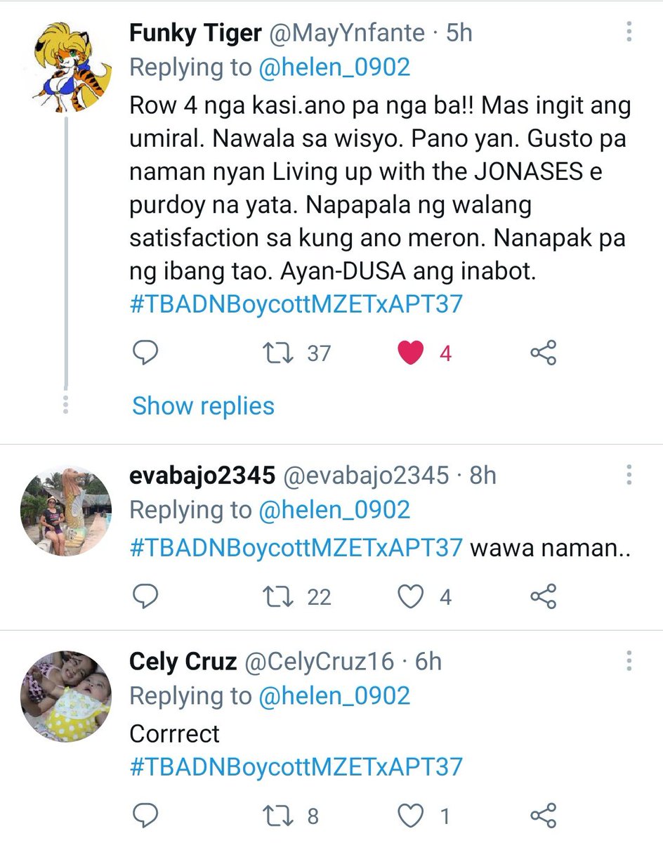  https://twitter.com/helen_0902/status/1381801081232093184?s=19 Apparently, there's been a surfeit too of hubris, miscalculation, arrogance, vindictiveness & plain stupidity in the DG-AA guesting fiasco.  #TBADNBoycottMZETxAPT37