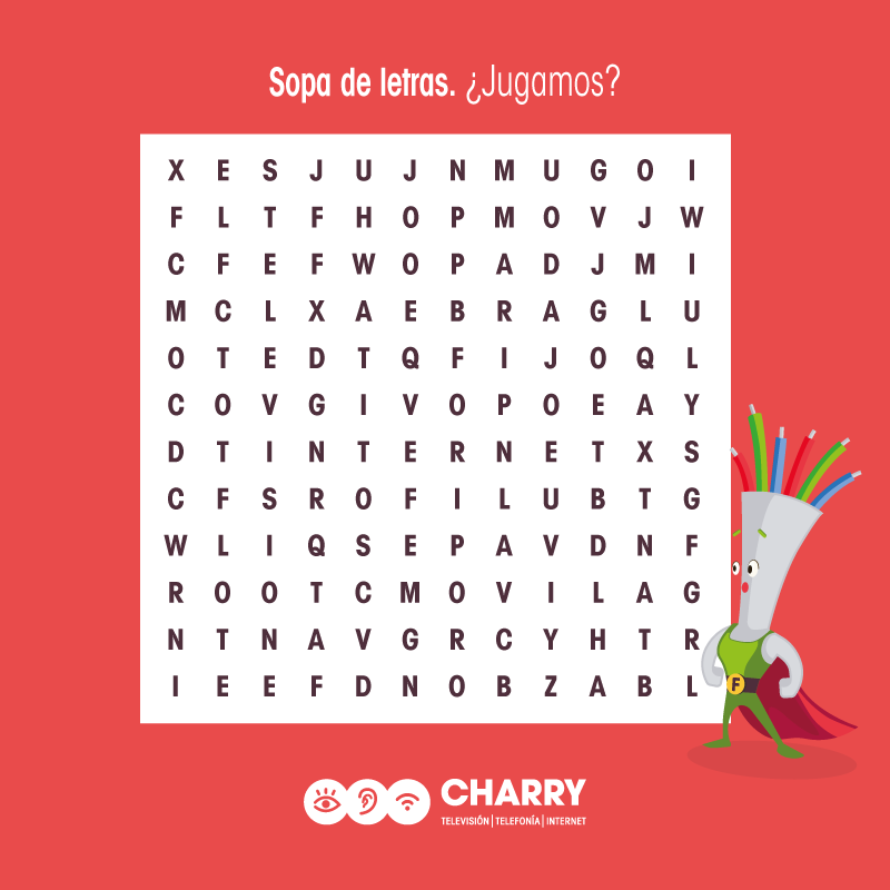 charrytv's tweet photo. El #Pack50 incluye cuatro servicios, ¿sabes cuáles son?🤔 Encuéntralos en la sopa de letras y coméntanos tu respuesta.
Más información sobre el Pack 50 en el ☎️952 87 75 48. https://t.co/3cSwX92tHP