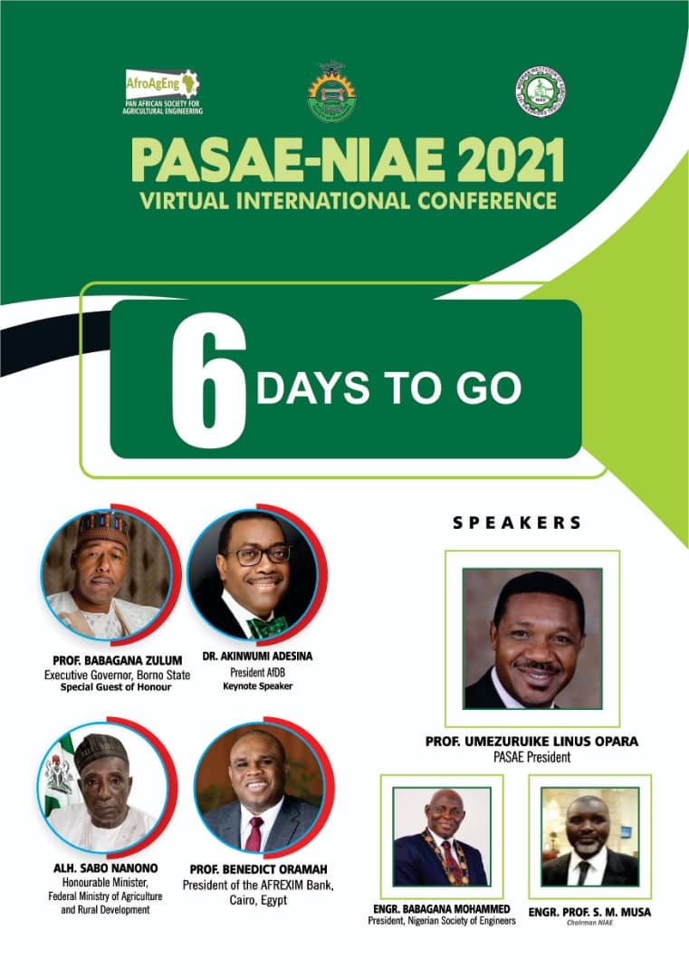 Pasae_Niae_2020's tweet photo. #06_DAYS_TO_GO: PASAE-NIAE 202
Register here:
https://t.co/YljDWY7SNn
#endhunger #EndHunder #PN2021
@FaborodeMichael
@akin_adesina
@AfDB_Group
@_AfricanUnion
@FmardNg
@NOIweala
@JeanBankole
@alastairtaylor8
@Constanceokeke1
@_Africa24
Register here:
https://t.co/YljDWY7SNn https://t.co/8cKBDqLiVB