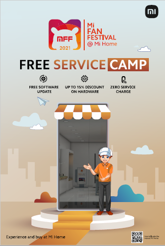 hawkeye's tweet photo. Free Service Camps at our #MiHomes as part of the #MiFanFestival
β¬οΈ Free Software Upgrade
π° Discount on Spares
π Zero Service Charges
#MiHomes4MiFans #CelebratewithMi https://t.co/Li0L38Ns0d