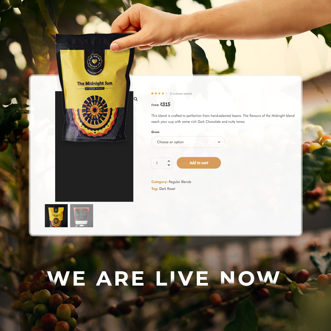 We can smell the coffee already, can you? 😍
Our website is now live! Check it out here: bit.ly/327d3pQ

#thegrindcoffee #thegrindcoffeecompany #indiancoffee #anaromaticaffair #coffeelovers