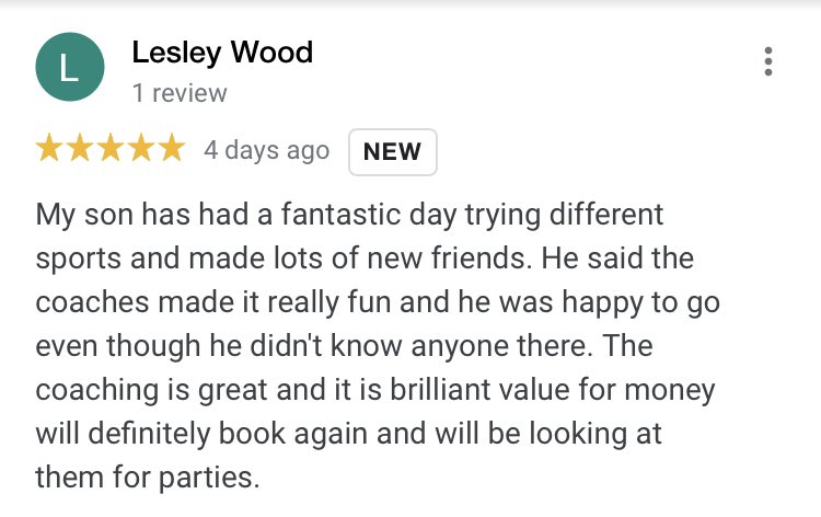 👏🏼 Big thank you to our coaches for all their hard work this Easter holiday and for making the camps so enjoyable. This customer’s son loved our Multi-Sports course <a href="/ThomasCoram/">The Thomas Coram CE School</a> 😄