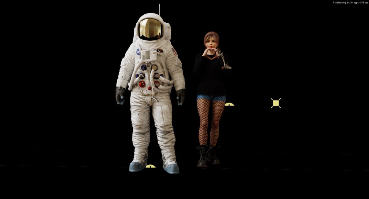 WendyLawn's tweet photo. My latest character 🤍 in nvidia Omniverse beta Create app with sample Astronaut. #NVIDIAOmniverse #nvidia #GTC21 #reallusion #cc3connector #madewithrazer https://t.co/HWUskMilOv
