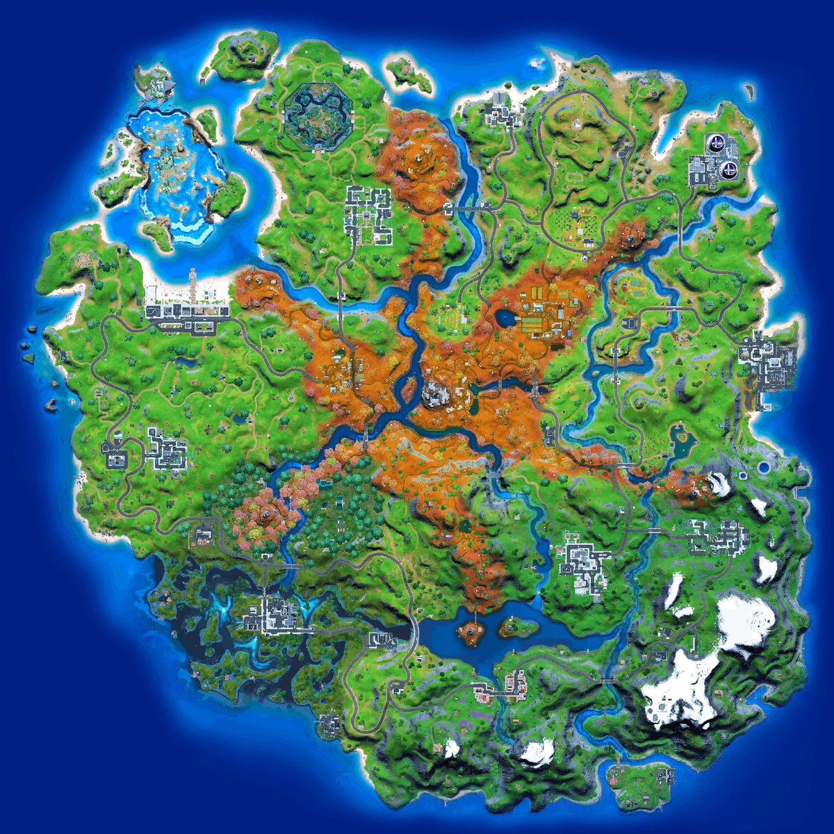 NewBananin's tweet photo. Mapa de la Actualización 16.20 

 #Fortnite https://t.co/FftAoKwshh