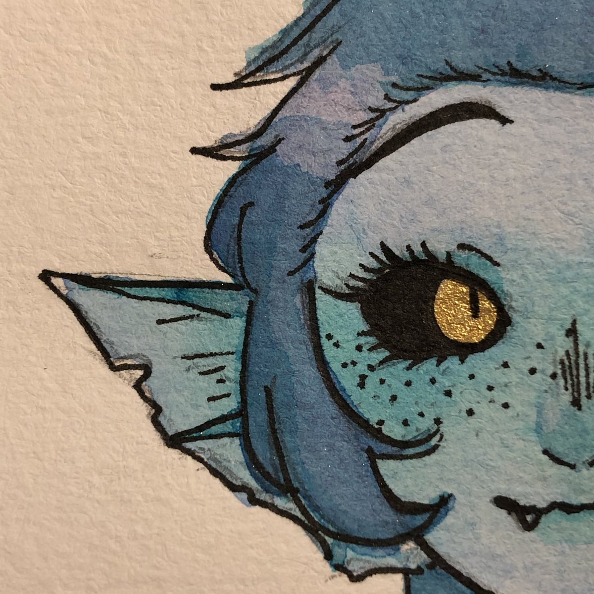 FakePenmug's tweet photo. ✨Sparkles✨
#Watercolor
#characterdesign
#monstermermaid https://t.co/4esIPoHgEA