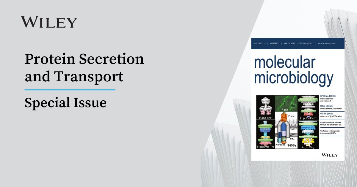 WileyLifeSci's tweet photo. Check out the new special issue of Molecular Microbiology on Protein Secretion and Transport, guest-edited by @MBlokesch & @proftracypalmer.
It's free to explore here: https://t.co/CygvY7Bm2C
#ProteinSecretion #ProteinTransport @MolMicroEditors https://t.co/nithG3Fou3
