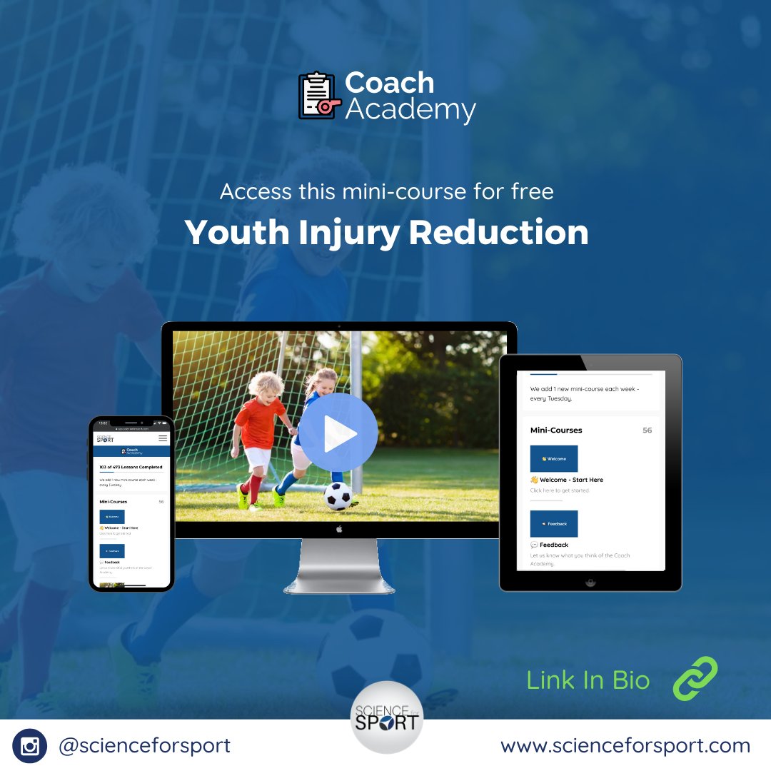 Join <a href="/CoachSeanPotter/">Sean Potter</a> in our latest mini-course on ‘Youth Injury Reduction’. Sean’s mini-course shows how he helps produce injury-free athletes that are ready to become elite seniors, as the High-Performance Lead in the Tasmania Devils pathway! buff.ly/361IDbS