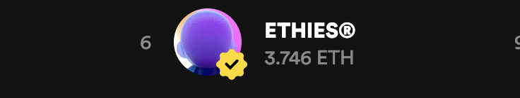 The_ethies's tweet image. Morning fam! 

Just open my eyes and realize we are now "Verified"! (Yup all that happened yesterday without it) and we are #6 bestsellers! 

@Carz_And_Crypto @Zeneca_33 @__weesh__ @madeforyou 

I'm sur you guys were a bit waiting for that verification!