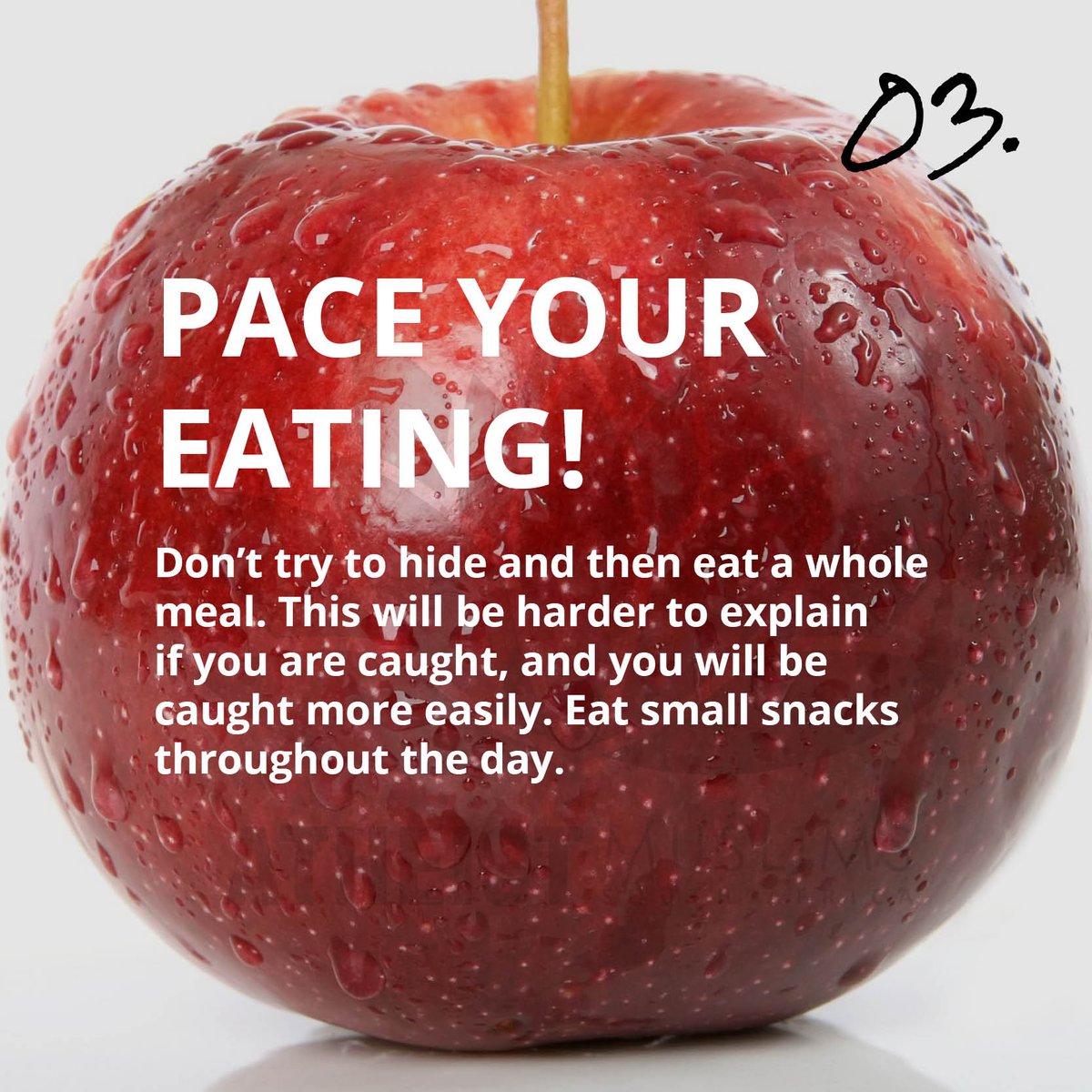 03) Pace your eating04) Eat nutritional food #Ramadan2021