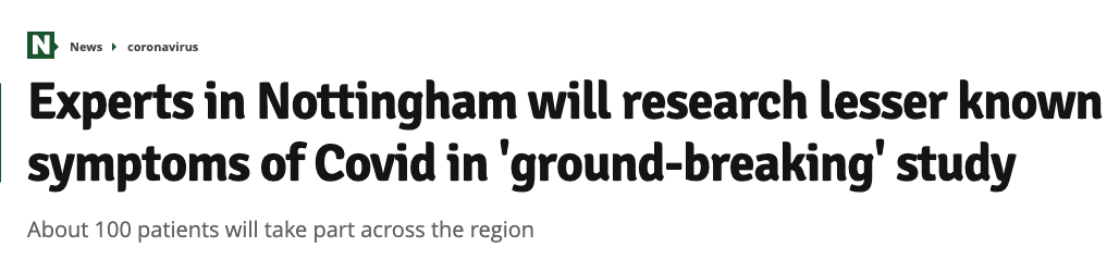David Baguley (@drdavidbaguley) on Twitter photo I am delighted to be leading the team delivering the <a href="/NottmBRC/">NIHR Nottingham BRC</a> CHEAR study looking into hearing loss and #COVID19.
"Had #COVID19 or think you had? Live in East Mids? Help us find out if COVID can affect #hearing, #tinnitus & #balance."
More info here:
bit.ly/3wEm6wL I am delighted to be leading the team delivering the <a href="/NottmBRC/">NIHR Nottingham BRC</a> CHEAR study looking into hearing loss and #COVID19.
"Had #COVID19 or think you had? Live in East Mids? Help us find out if COVID can affect #hearing, #tinnitus & #balance."
More info here:
bit.ly/3wEm6wL