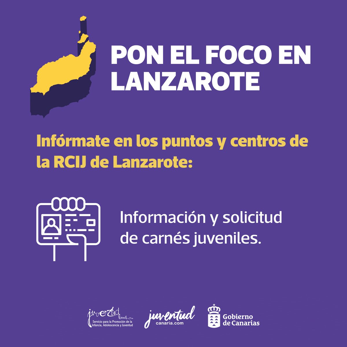 JuventudLanz's tweet photo. Estamos cerca de tí, ¡¡¡Infórmate!!!
#infojuvenilcanaria #RCIJ2021 #DíaDeLaInformaciónJuvenil #JuventudCanaria https://t.co/N9HYC0k4CO