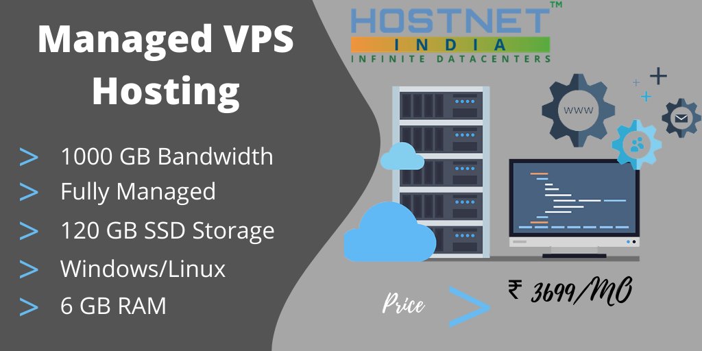 Im_hostnetindia's tweet image. Managed VPS with all the essential resources and features.
Visit:-hostnetindia.com/deal-of-the-day
#vps #vpscentos #centos #host #hosting #server #google #domain #webhosting #website #vpshosting #webhosting #webhost #webhostingcompany #linux #linuxfan #linuxuser #linuxserver #hosting