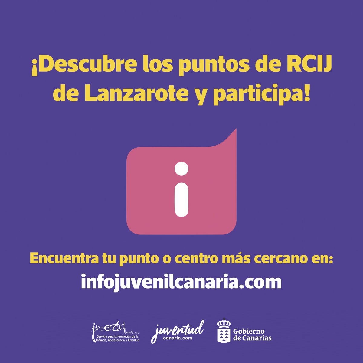 Estamos cerca de tí, ¡¡¡Infórmate!!!
#infojuvenilcanaria #RCIJ2021 #DíaDeLaInformaciónJuvenil #JuventudCanaria