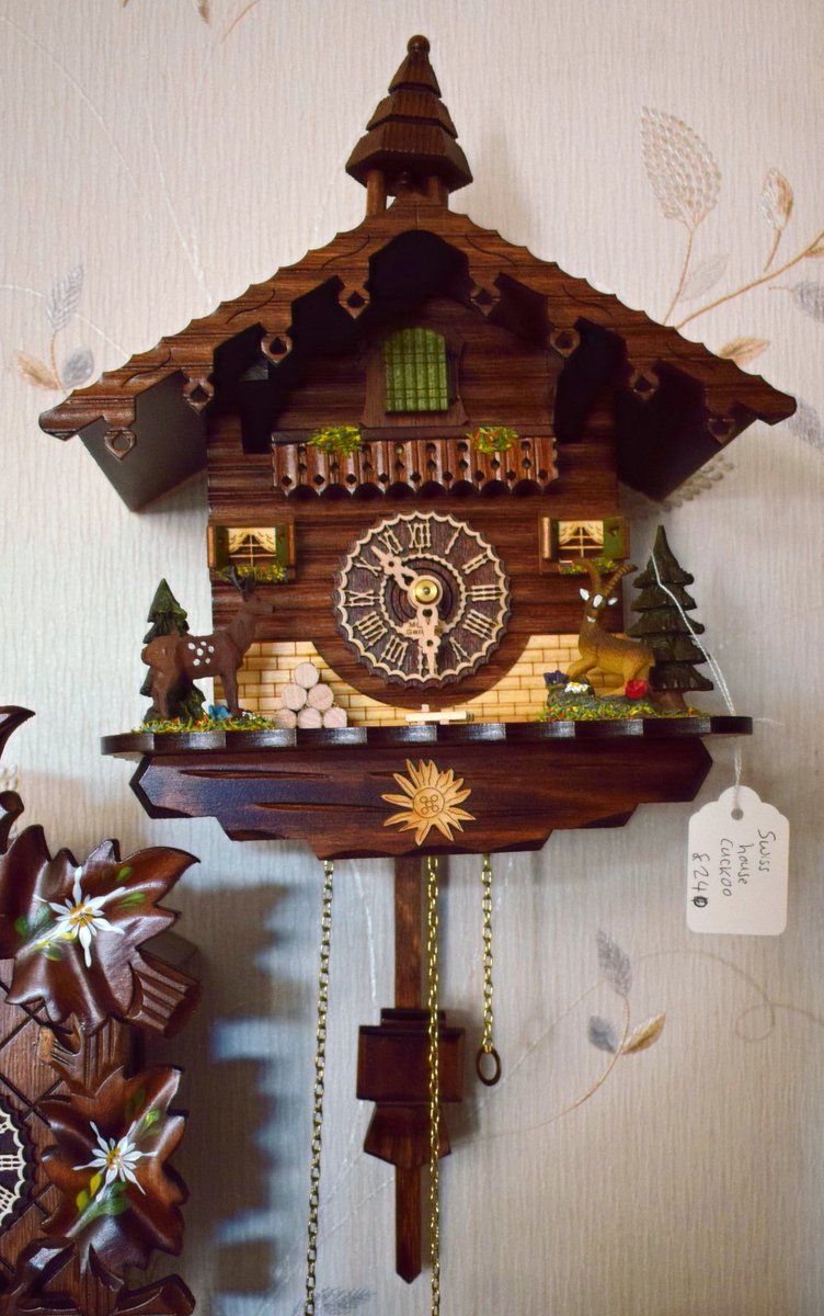 TimeForGeorge's tweet image. We're so pleased to be back open as normal. Call in to see us for watch and clock repairs or to look at our gift selection. We also have some fantastic handmade black forest cuckoos and weather houses now in stock direct from Schoenwald in Germany! #Haydonbridge #cuckooclocks