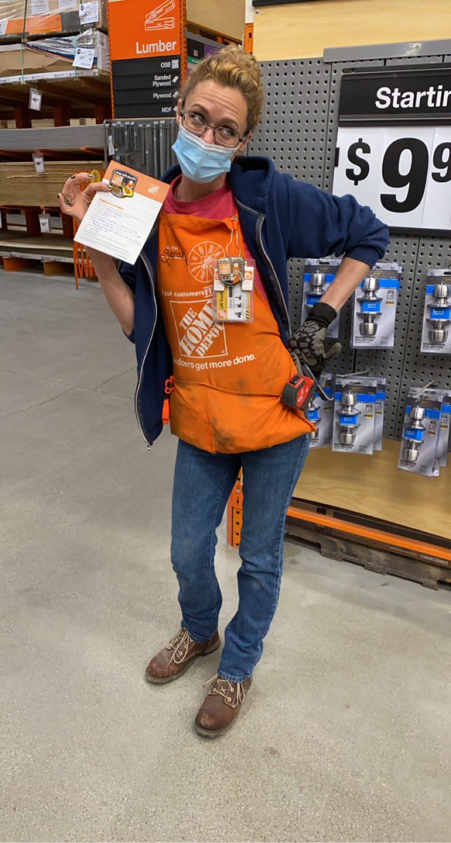 Teddi Marzoa (@tmarzoa) on Twitter photo Sarah was recently promoted to our full time lumber closer. Sheโs rocking it! Sheโs not afraid to jump in where ever she is needed, and always takes on the extra projects around the department. Thank you for everything you are doing! <a href="/HDBurtonMI/">Home Depot Burton MI</a> <a href="/DanLittle_DL/">Dan Little</a> <a href="/MychaelQuick/">Mike Quick</a> Sarah was recently promoted to our full time lumber closer. Sheโs rocking it! Sheโs not afraid to jump in where ever she is needed, and always takes on the extra projects around the department. Thank you for everything you are doing! <a href="/HDBurtonMI/">Home Depot Burton MI</a> <a href="/DanLittle_DL/">Dan Little</a> <a href="/MychaelQuick/">Mike Quick</a>