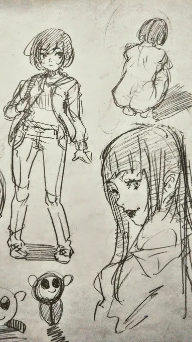 頭がいたいのでらくがき 