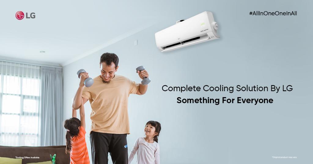 LGIndia's tweet photo. Make this summer perfect for everyone in your home. LG #AllInOneOneInAll AC with loaded features cools, cleans and freshens up your indoor air.
Buy now on https://t.co/y4uBRY4rK3
#SmartAC #LGDualCool #ResidentialAC #LGConvertibleAC #DualInverterAC #LGAirConditioner https://t.co/V8NYVe2hmj