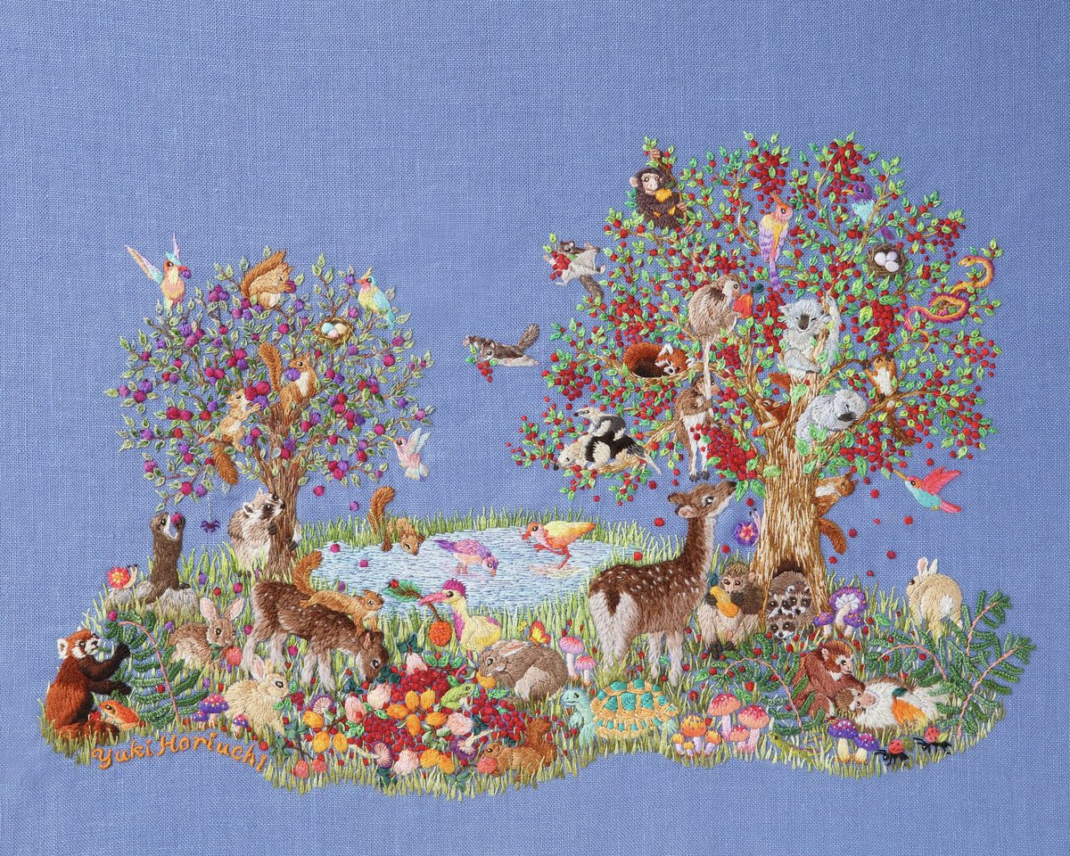 yukikusano_'s tweet photo. Hi, #Portfolioday I'm Yuki Horiuchi, an embroidery artist based in Japan🧵🇯🇵 I use a needle and threads to draw embroidery pictures of animals and nature🐅🌿 Past clients: TOYOTA Motor🚙, NTT docomo📞 etc.

🌐Website https://t.co/KWJ5pgQpTB
🌈IG https://t.co/25DbHGgEyl https://t.co/XxHh4kaM0w