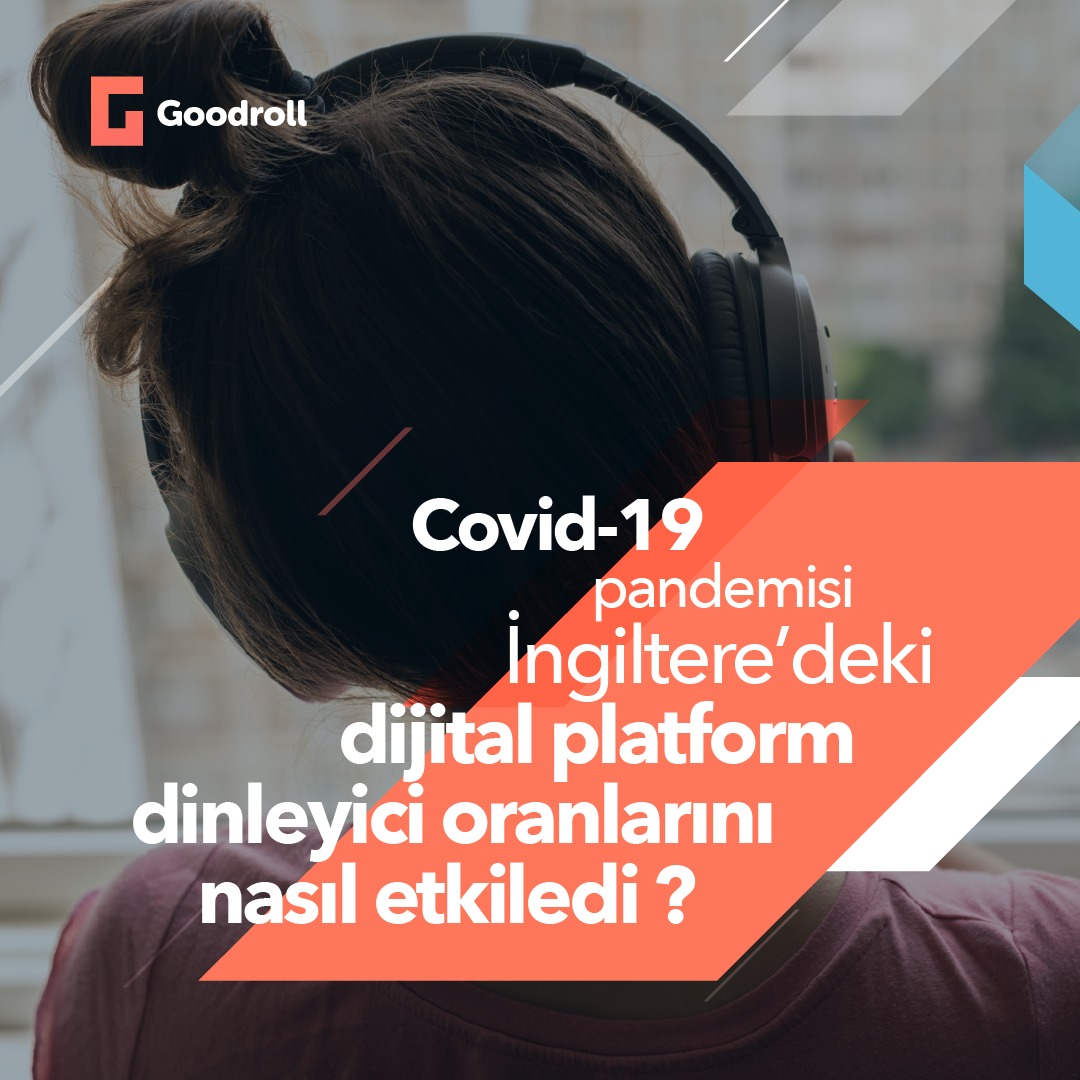 GoodrollTR's tweet photo. Covid-19 pandemisi İngiltere’deki dijital platform kullanıcı sayılarını nasıl etkiledi? Cevabı Goodroll Nisan bülteninde!
#goodroll #podcast #digitalaudio #covid19 https://t.co/1fI4f7FqeS