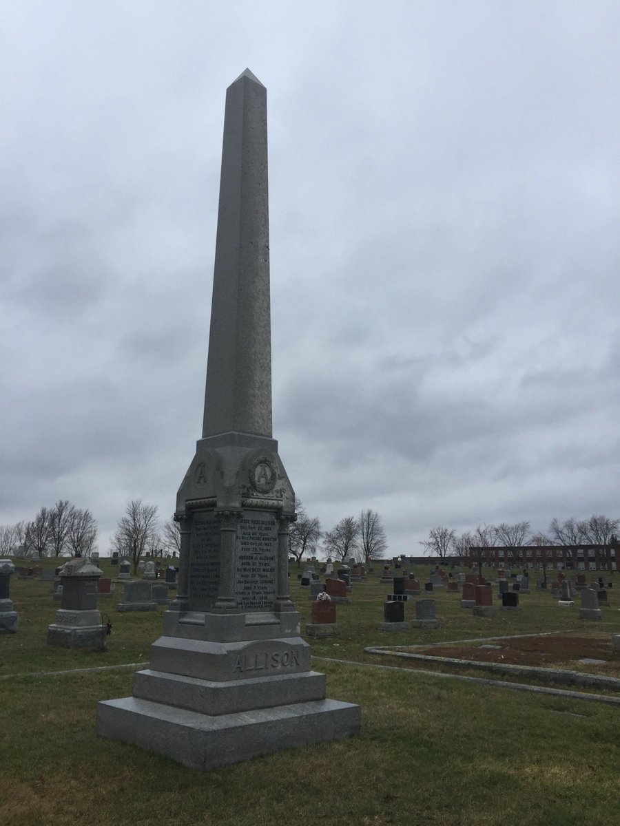 As the ship began to sink, young Trevor was placed on a lifeboat. He would be the only Allison to survive Titanic. Mr.Allison was recovered & was buried in the Allison family plot in Maple Ridge cemetery near Winchester.We found the gravestone that mentions Titanic on it.