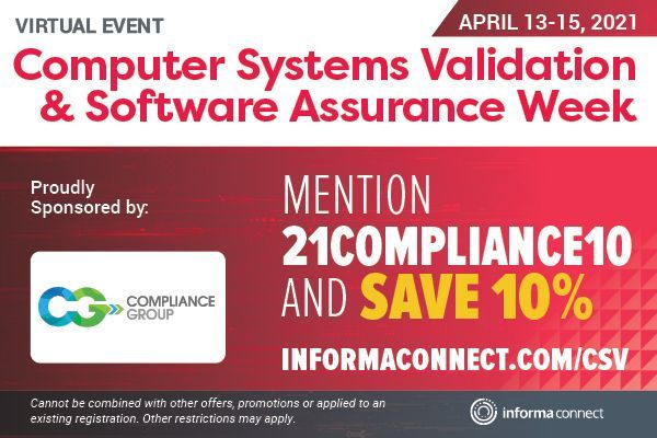 ComplianceGrou1's tweet image. #ComputerSystemsValidation & #SoftwareAssurance Week is finally here @IVT_Network
Don't miss out on these #innovative #sessions
Apr 13 at 12pm: #CSA Revolution - Panel Discussion w/ #FDA
Ap 14 at 2:25pm: CSA - #Systemoperation & #Maintenance
Register here: buff.ly/3wTxLHS