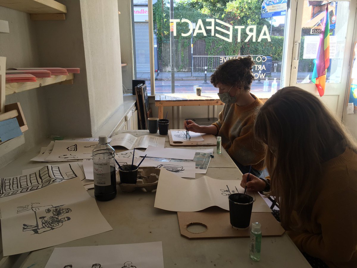 HipkissanGraney's tweet photo. Special thanks to @stirchleytwf 
for working with @HipkissanGraney and the city council to get this grass roots community art project on an official campaign! 😁

All drawings have been made by local residents, businesses and friends of #Stirchley during the COVID-19 pandemic. https://t.co/k3bEXZXntf