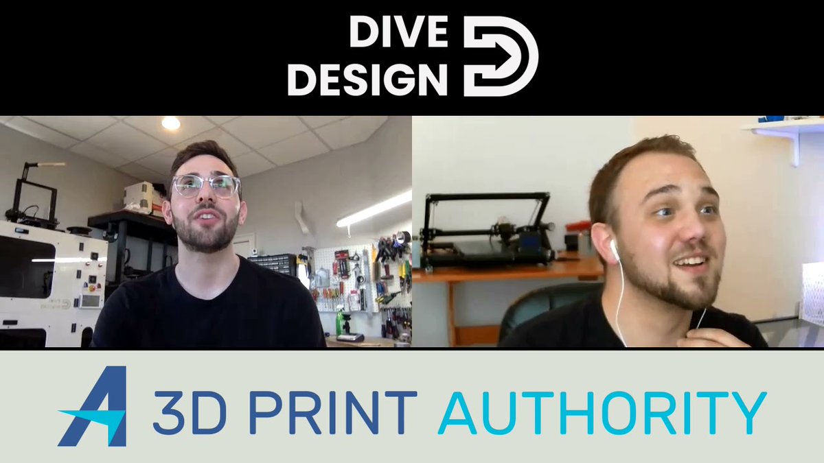 I had a great time interviewing Adam from DiveDesignCo - we talked origin story, how they use #3Dprinting, AND 3D printing prosthetics for dogs: 3dprintauthority.com/dive/